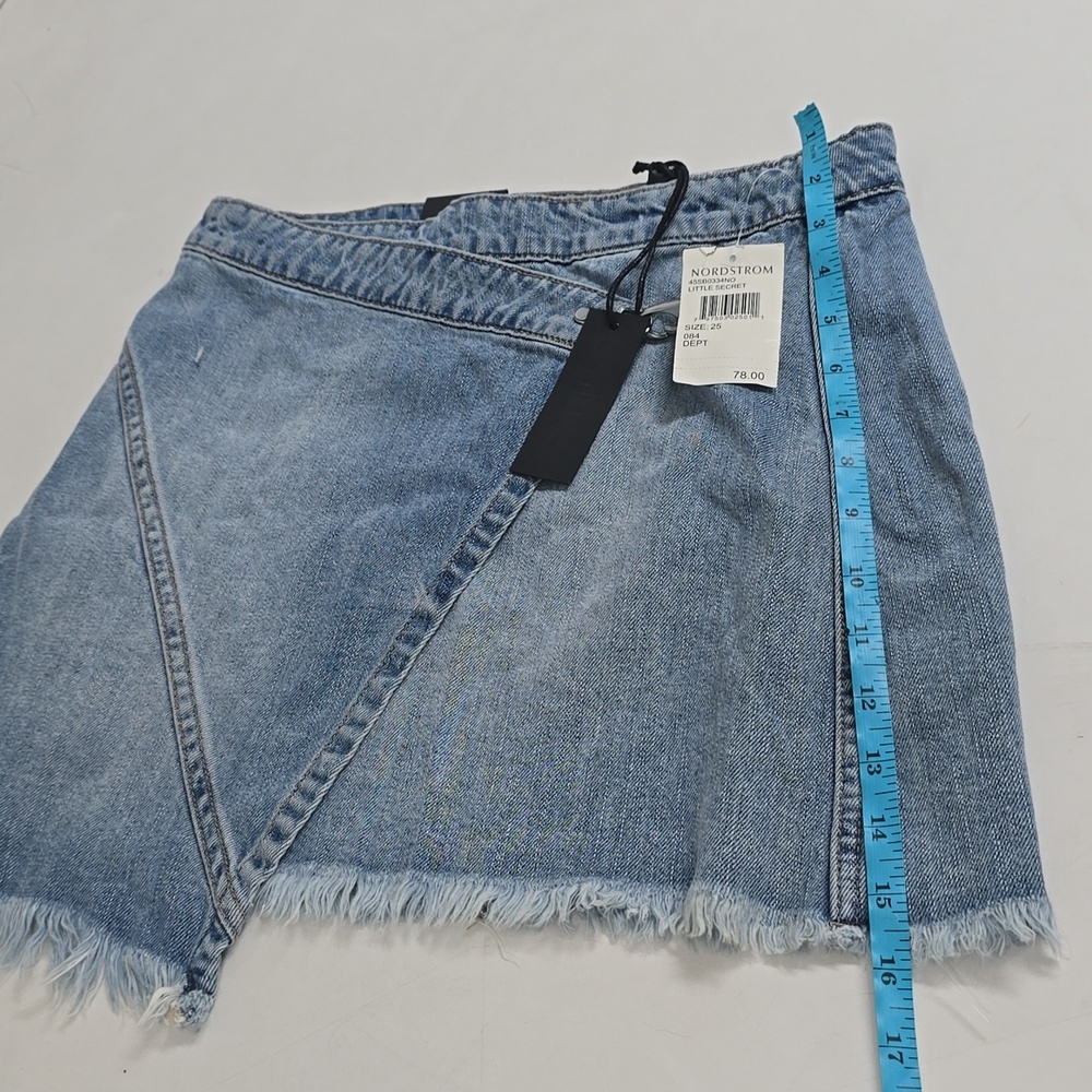 NWT BlankNYC wrap asymmetrical Jean denim skirt - Picture 10 of 10